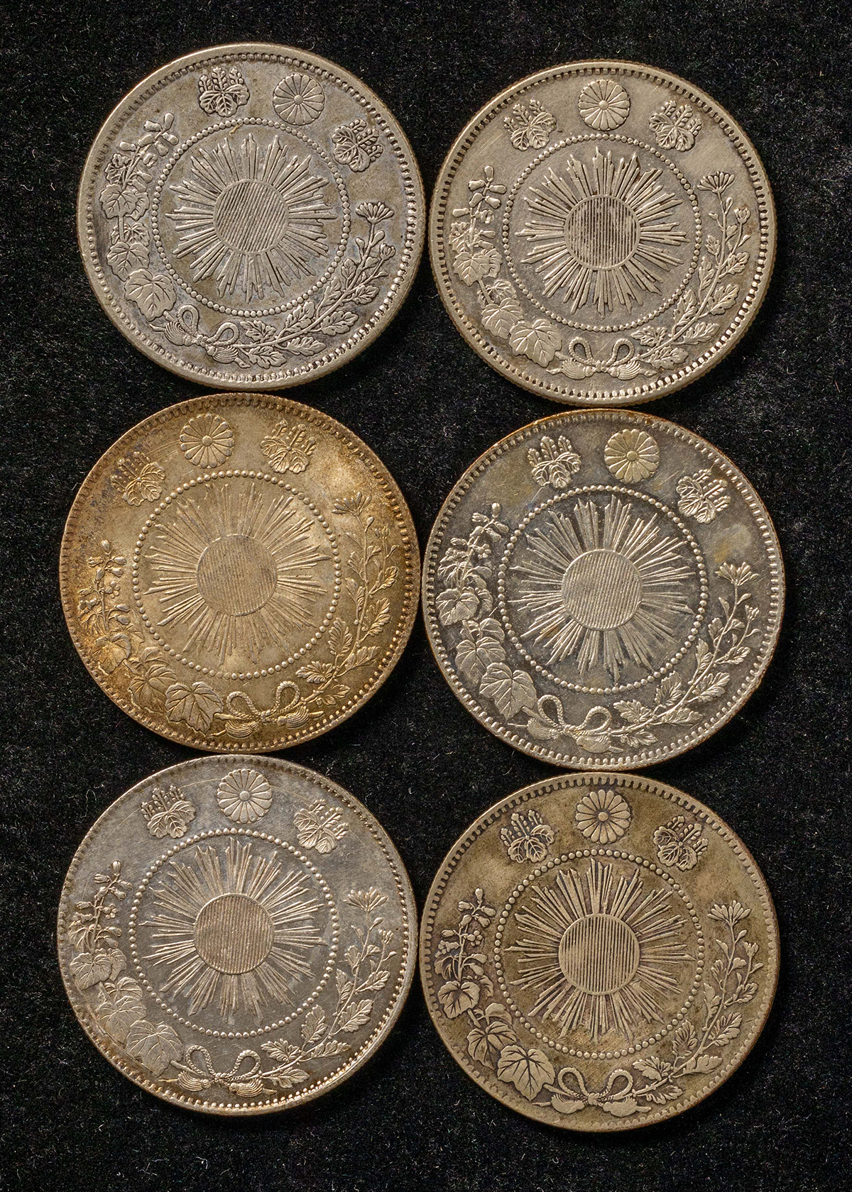 貨幣博物館 | 旭日竜50銭銀貨 計6枚（大型4枚・小型2枚） 返品不可