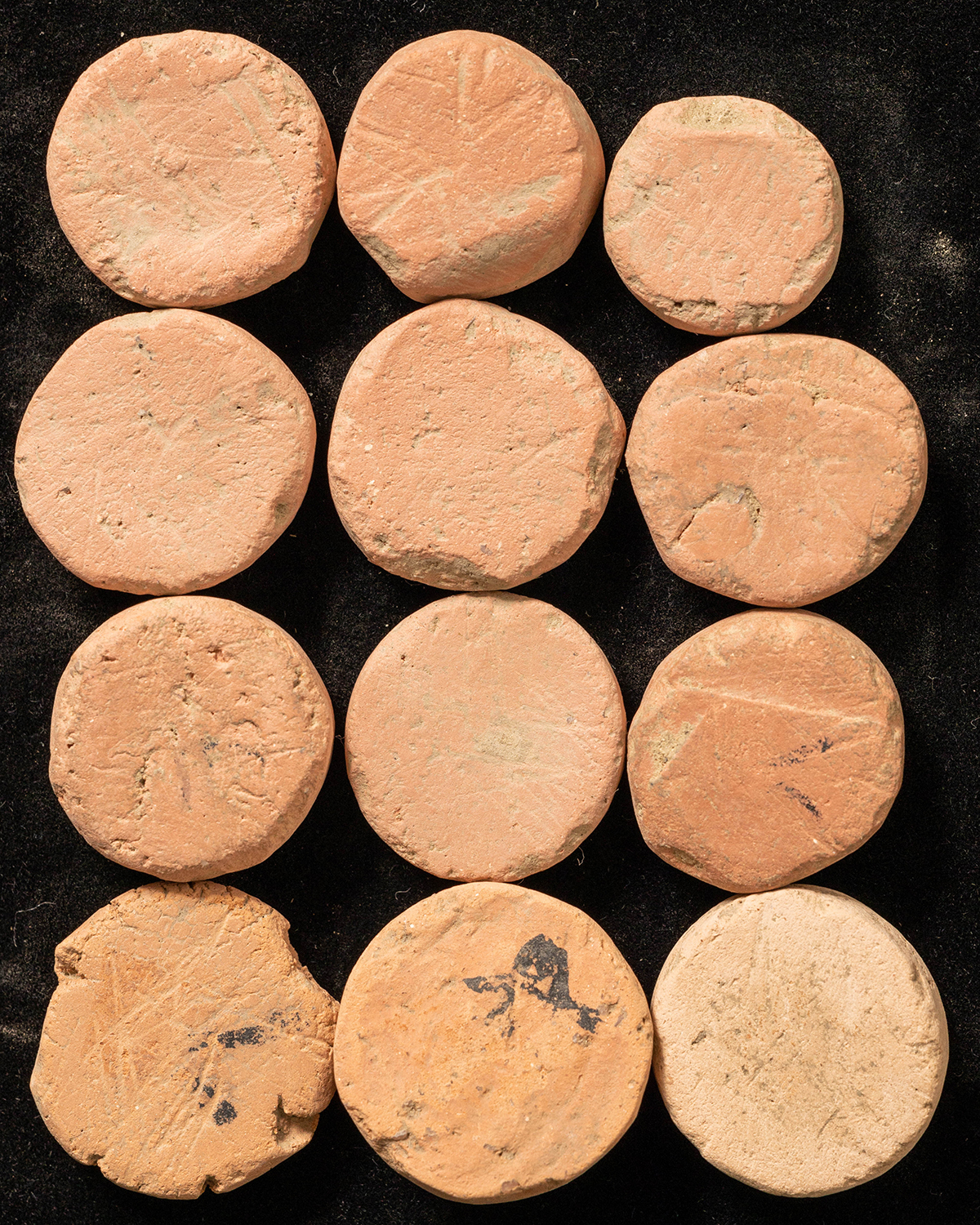貨幣博物館 | 絵銭 計12枚（泥面子・小型）（約25㎜前後） 返品不可