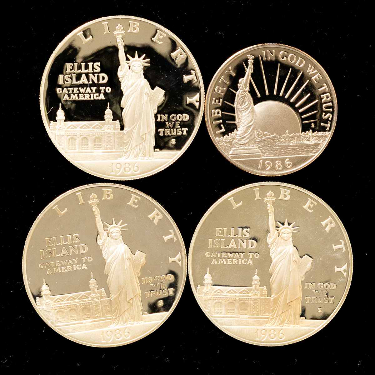 コレクションリバティーコイン1986セット - 旧貨幣/金貨/銀貨/記念硬貨