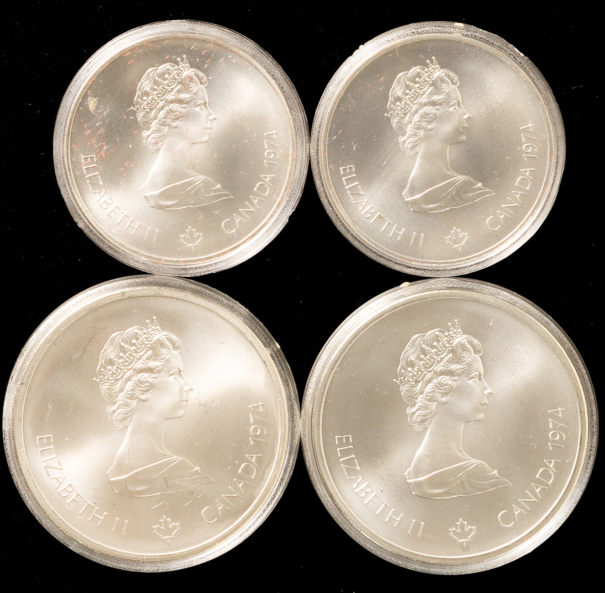貨幣博物館 | カナダ銀貨4枚セット モントリオールオリンピック記念 ...