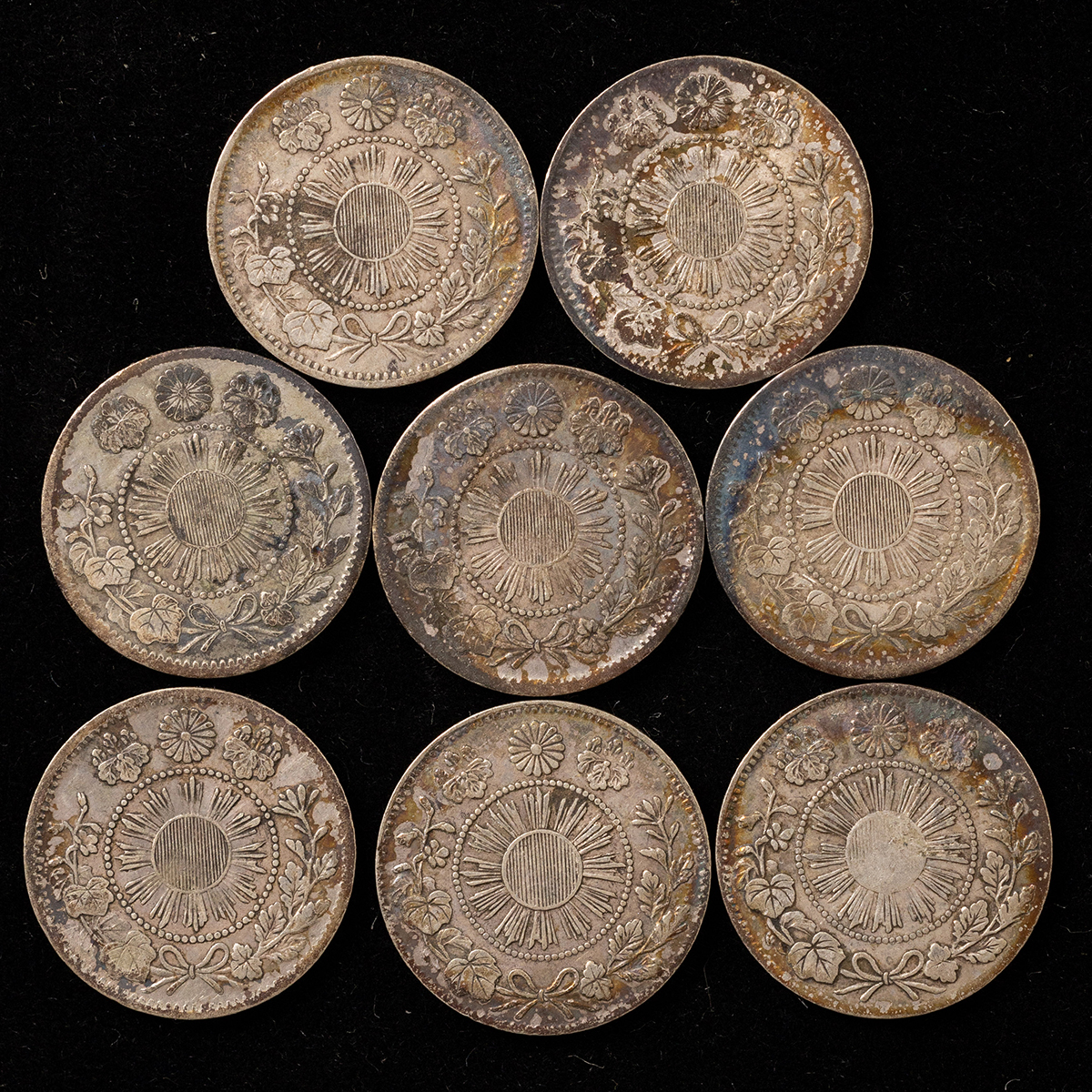 貨幣博物館 | 旭日大字5銭銀貨 8枚 ※返品不可 Sold as is No returns