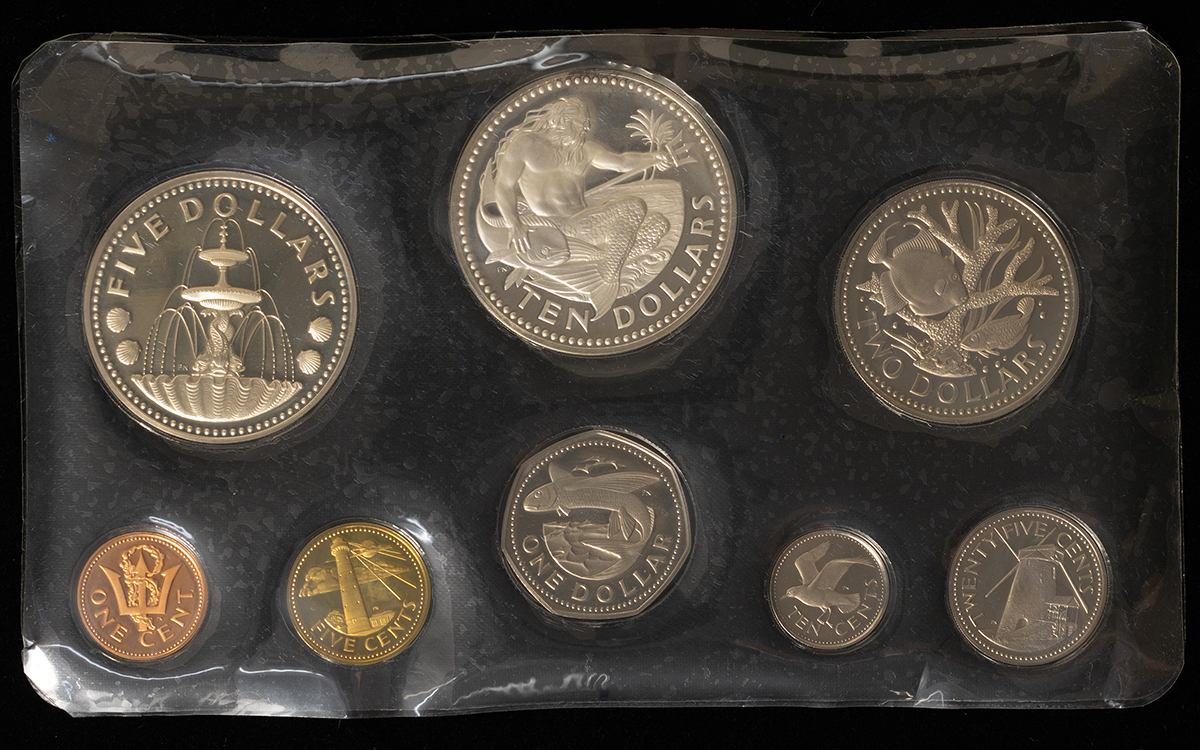 貨幣博物館 | バルバドスプルーフコインセット（1974年） ※返品不可