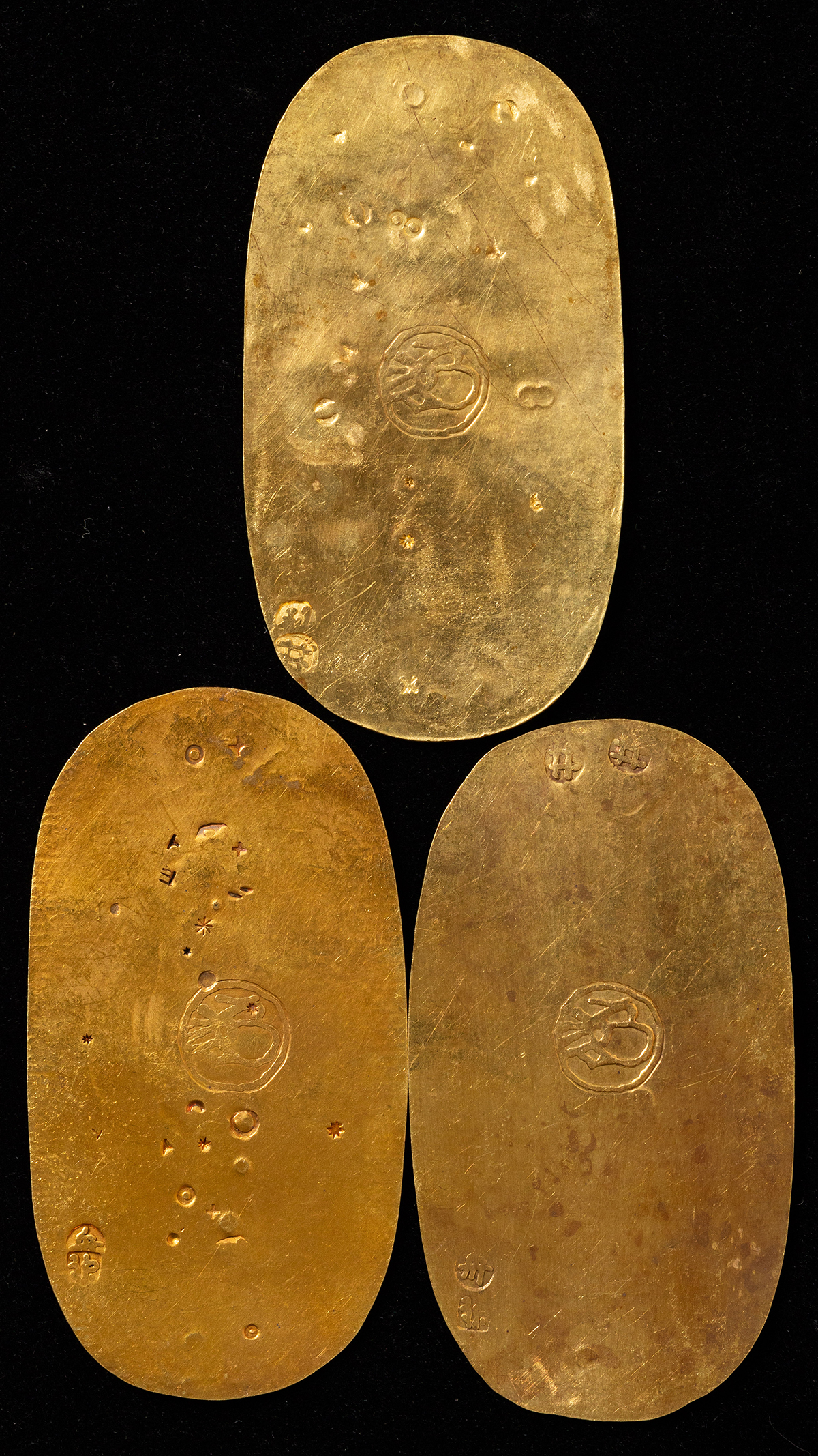貨幣博物館 | 慶長小判金（後作品）3枚 合計約53.03g 簡易測定