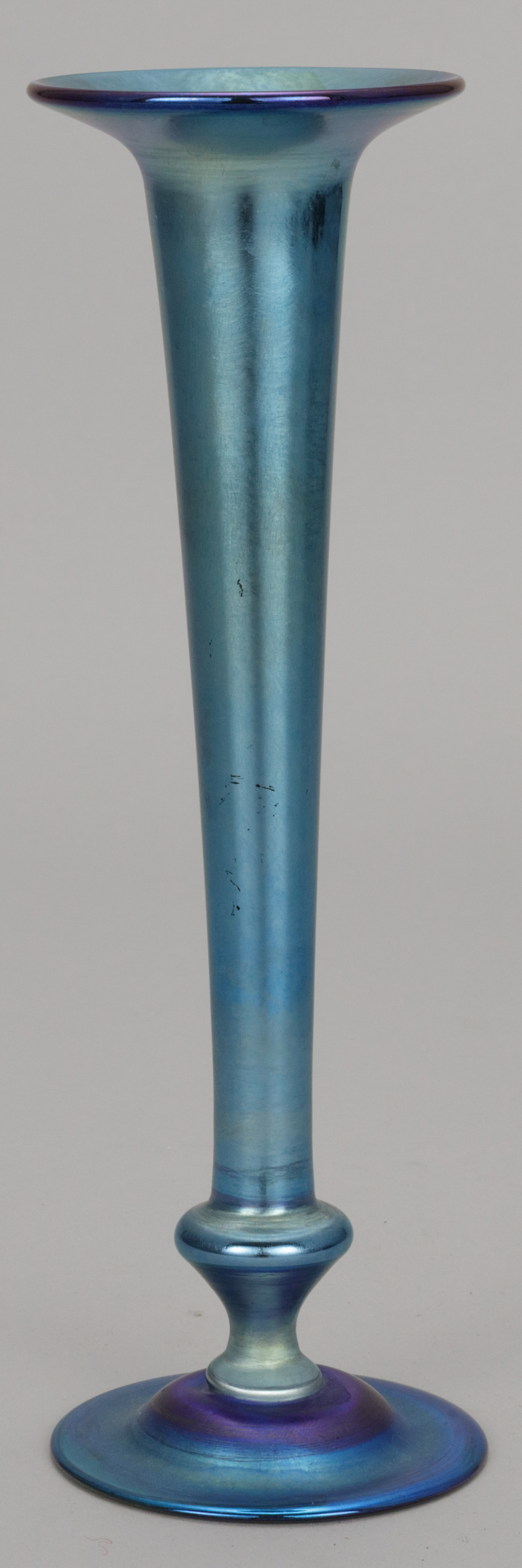 钱币博物馆 | L.C.ティファニー（ファブリル・ガラス）花瓶／ブルー 高