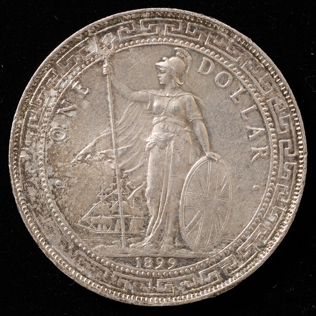 貨幣博物館 | イギリス貿易銀 1ドル銀貨（1899年）未使用 返品不可