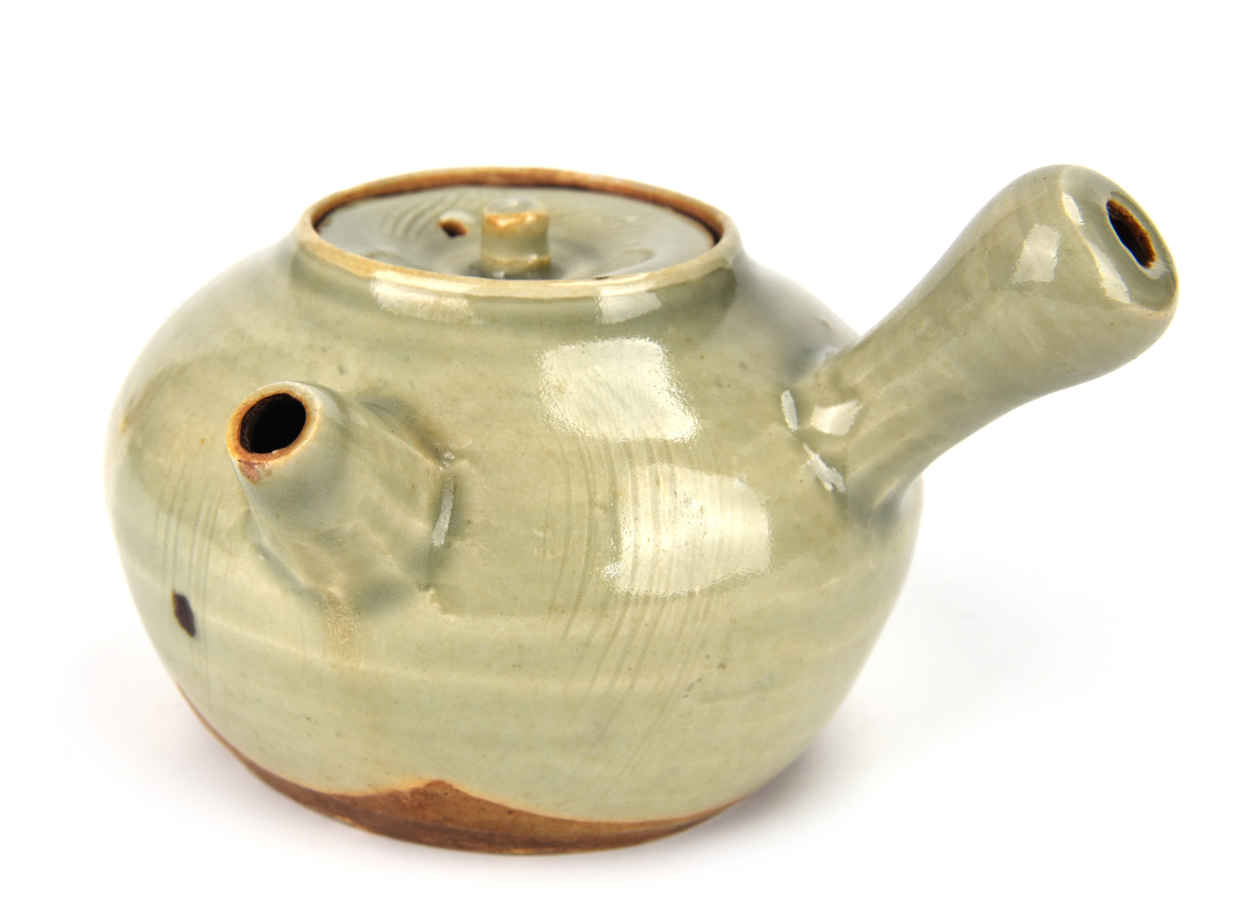 貨幣博物館 | 仁阿弥道八造横手急須 共箱 返品不可 Sold as is No returns