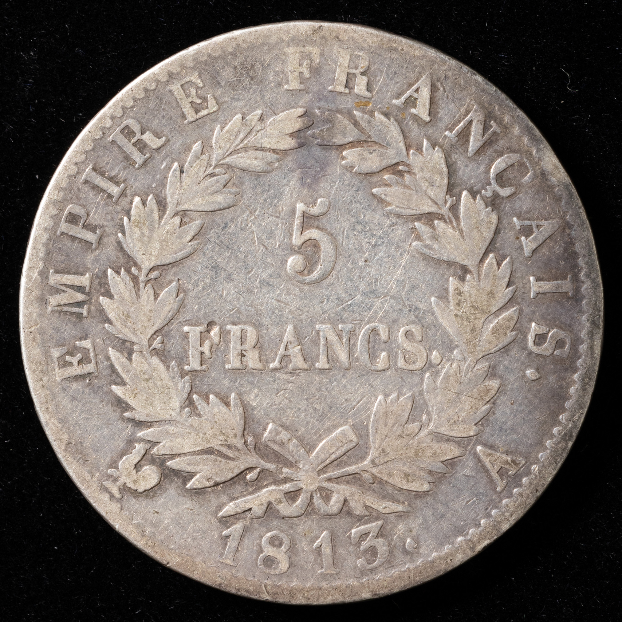 貨幣博物館 | フランス 5フラン銀貨 （1813年）「ナポレオン1世」 約