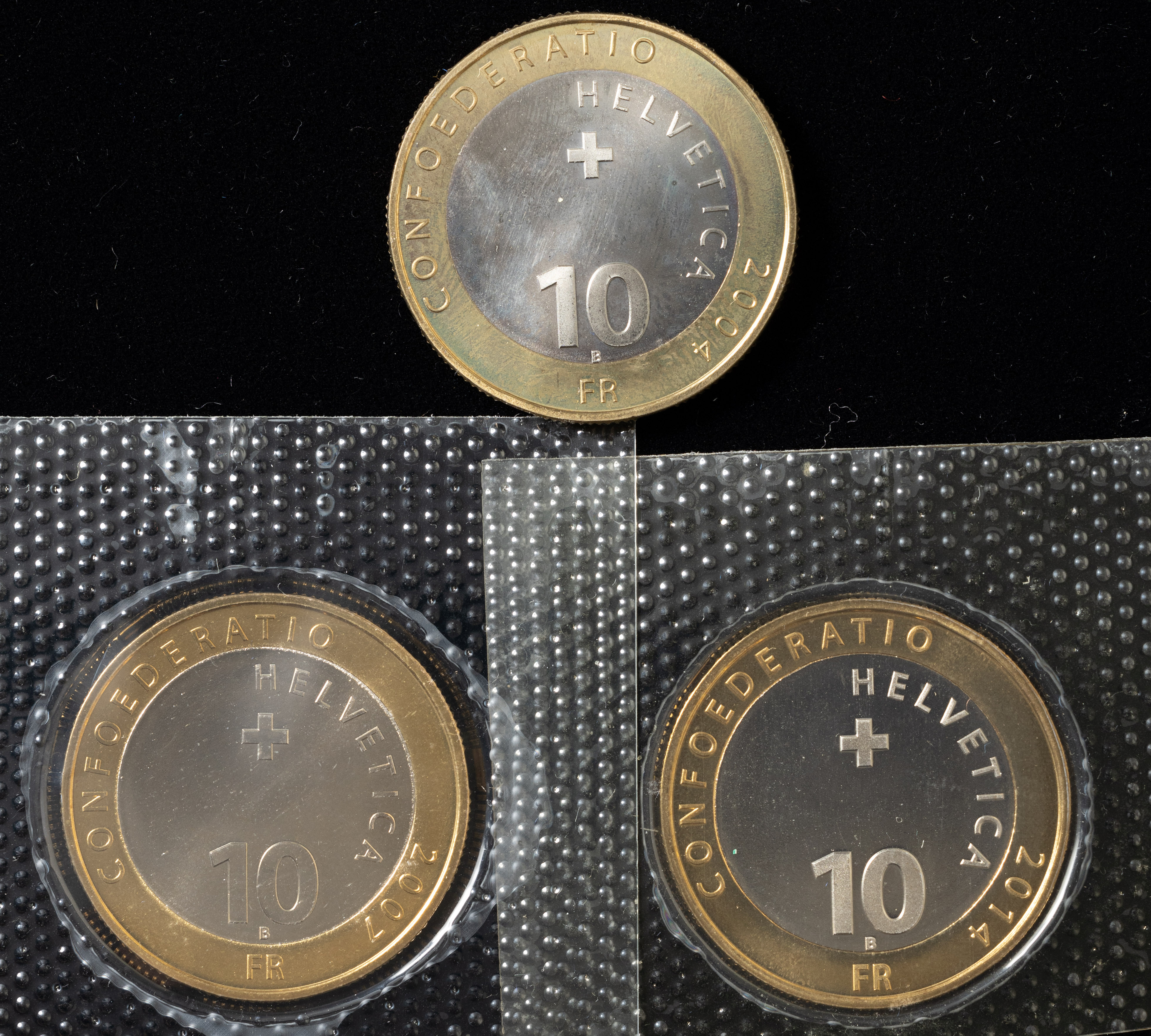 貨幣博物館 | スイス バイメタル貨 計3枚 合計約45g ※返品不可 Sold as