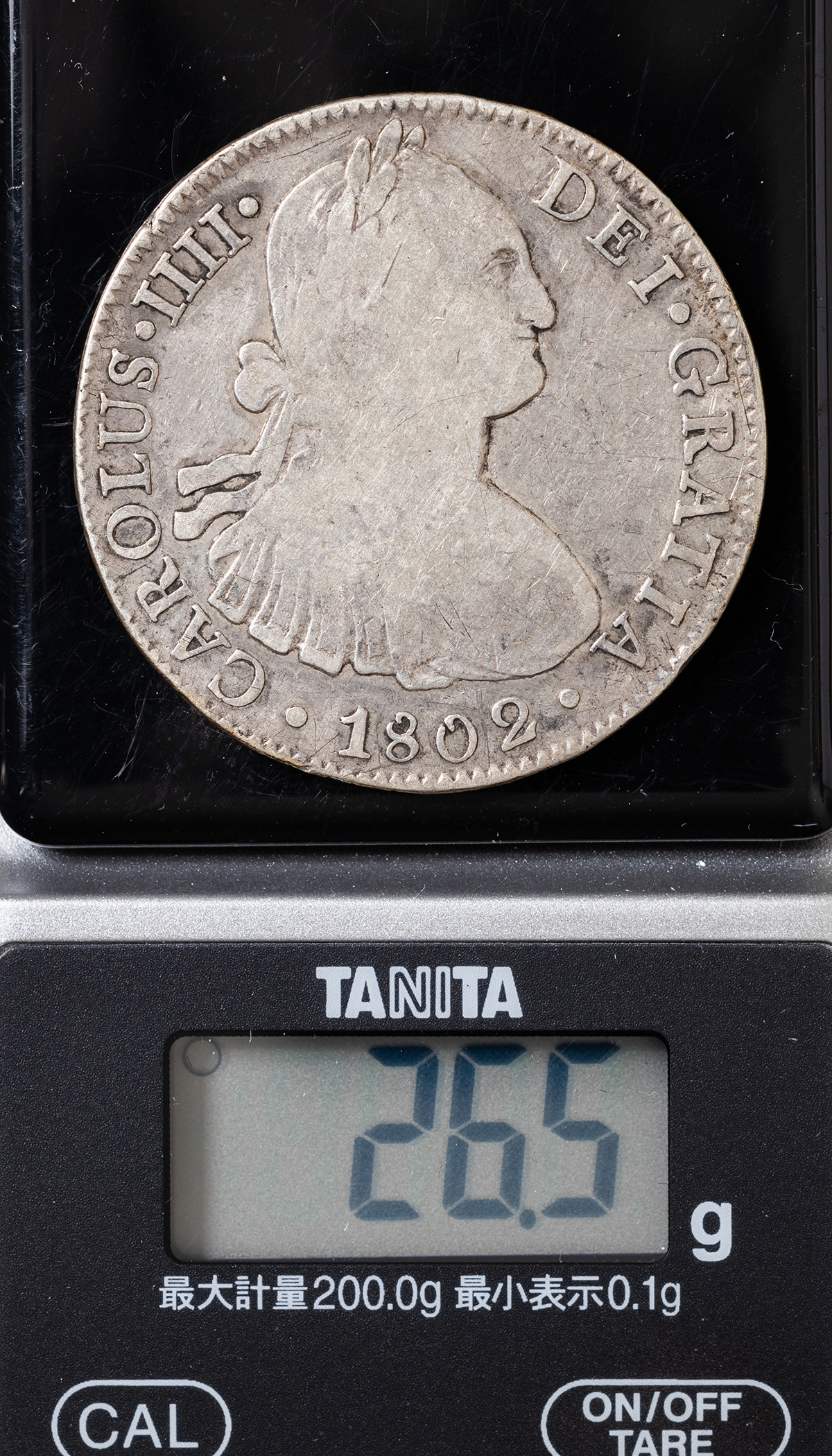 貨幣博物館 | メキシコ8レアル銀貨（1802年） 返品不可 Sold as is No