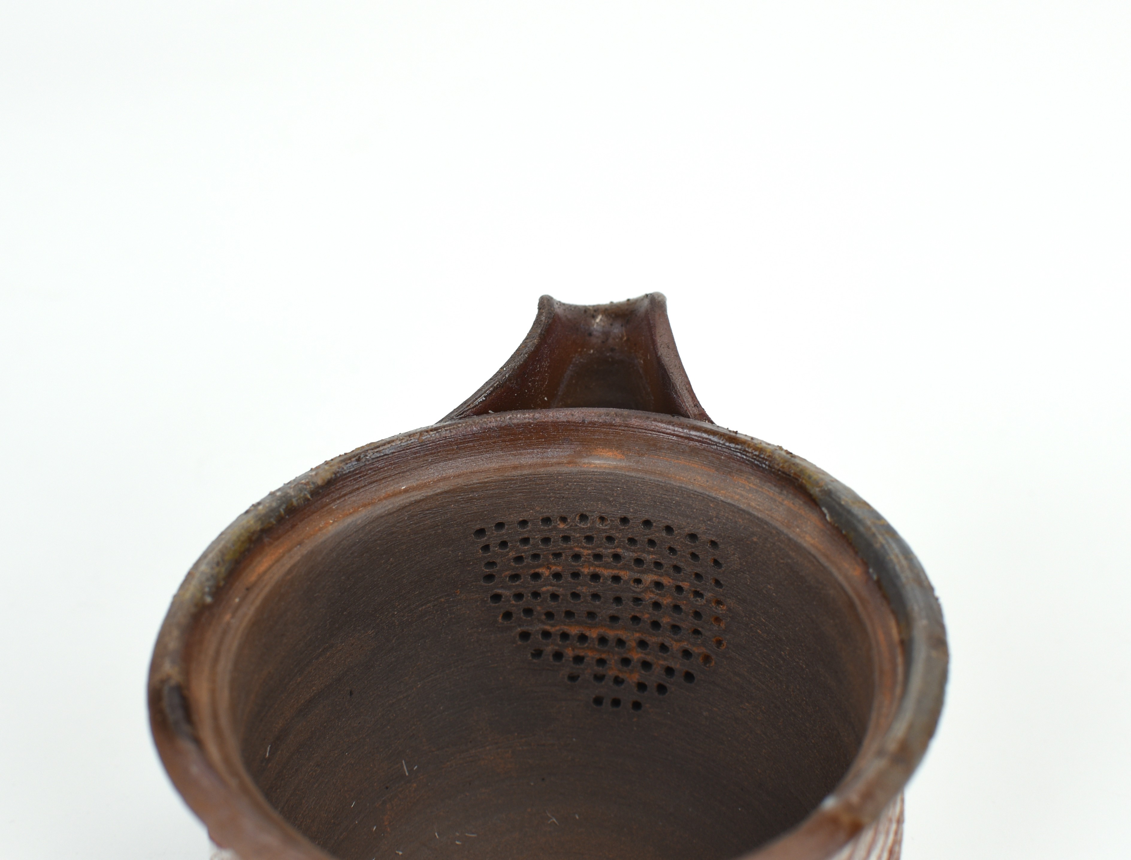 貨幣博物館 | 備前焼 猪俣政昭作 龍摘み龍彫刻宝瓶 共箱 ※古美術品の