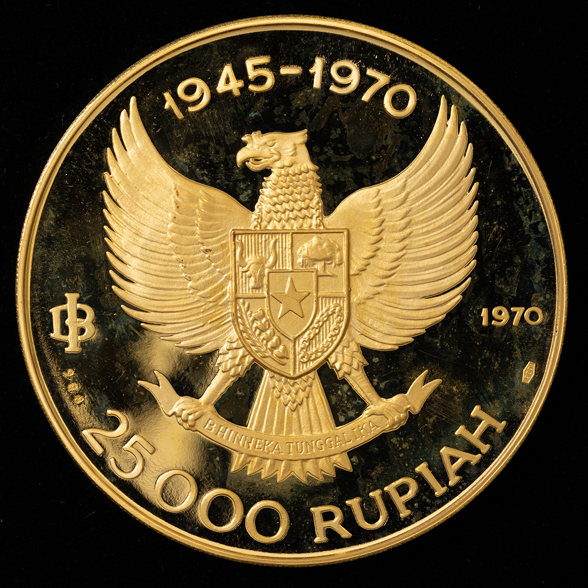 貨幣博物館 | インドネシア25,000ルピア金貨（1970年）約61.3g