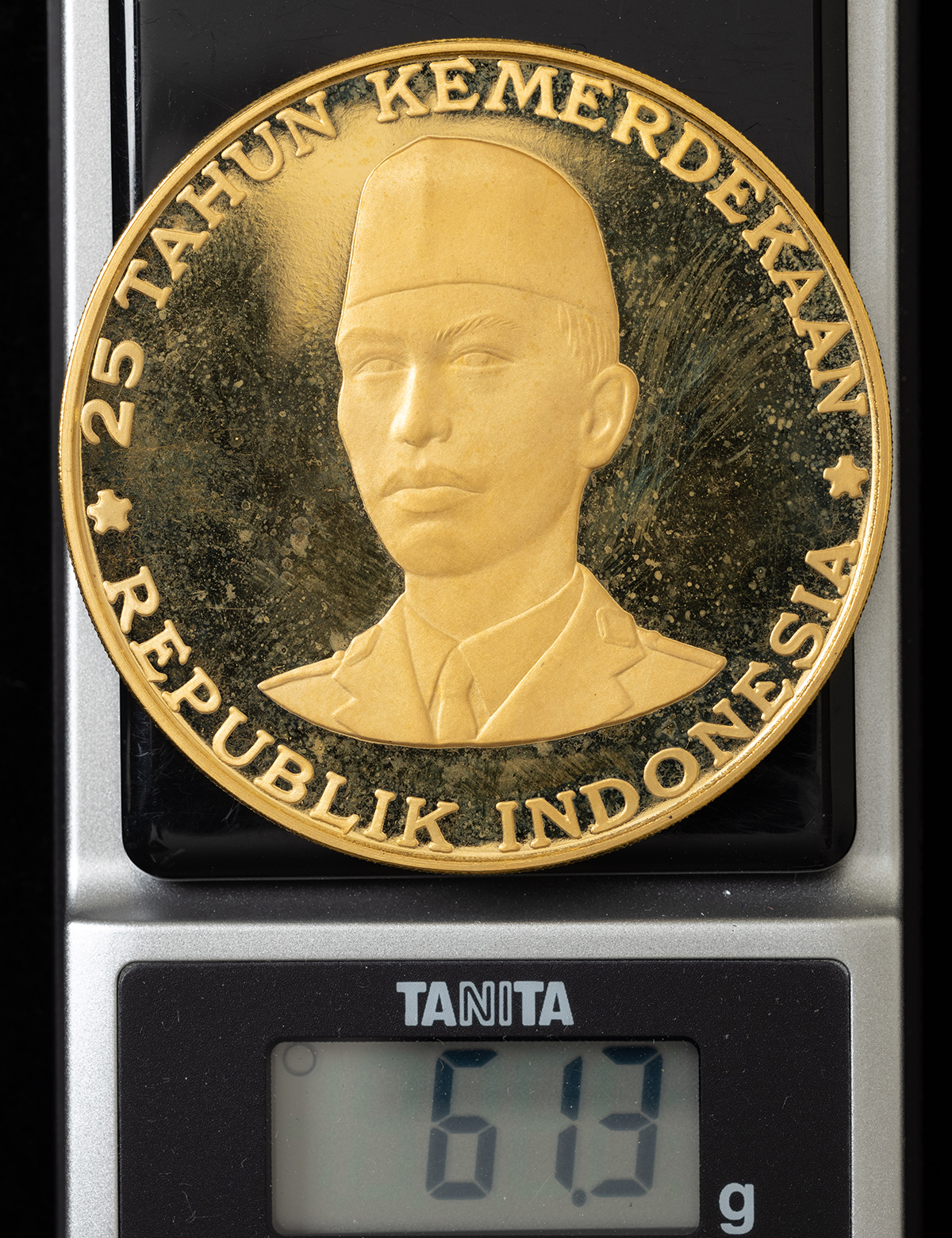2025年新作入荷 貨幣博物館 | インドネシア25,000ルピア金貨（1970年）約61.3g コレクション