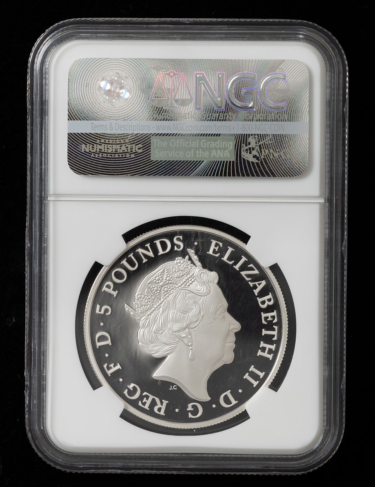 2015 イギリス チャーチル 没後 50周年 5ポンド 銀貨 貨幣博物館