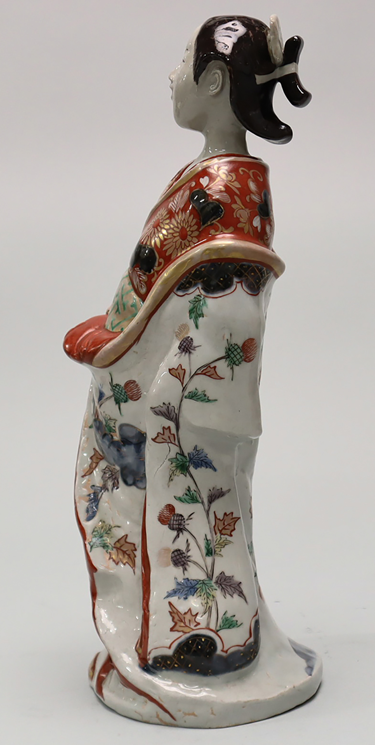 貨幣博物館 | 古伊万里色絵美人人形置物（江戸時代・1700～1740年頃