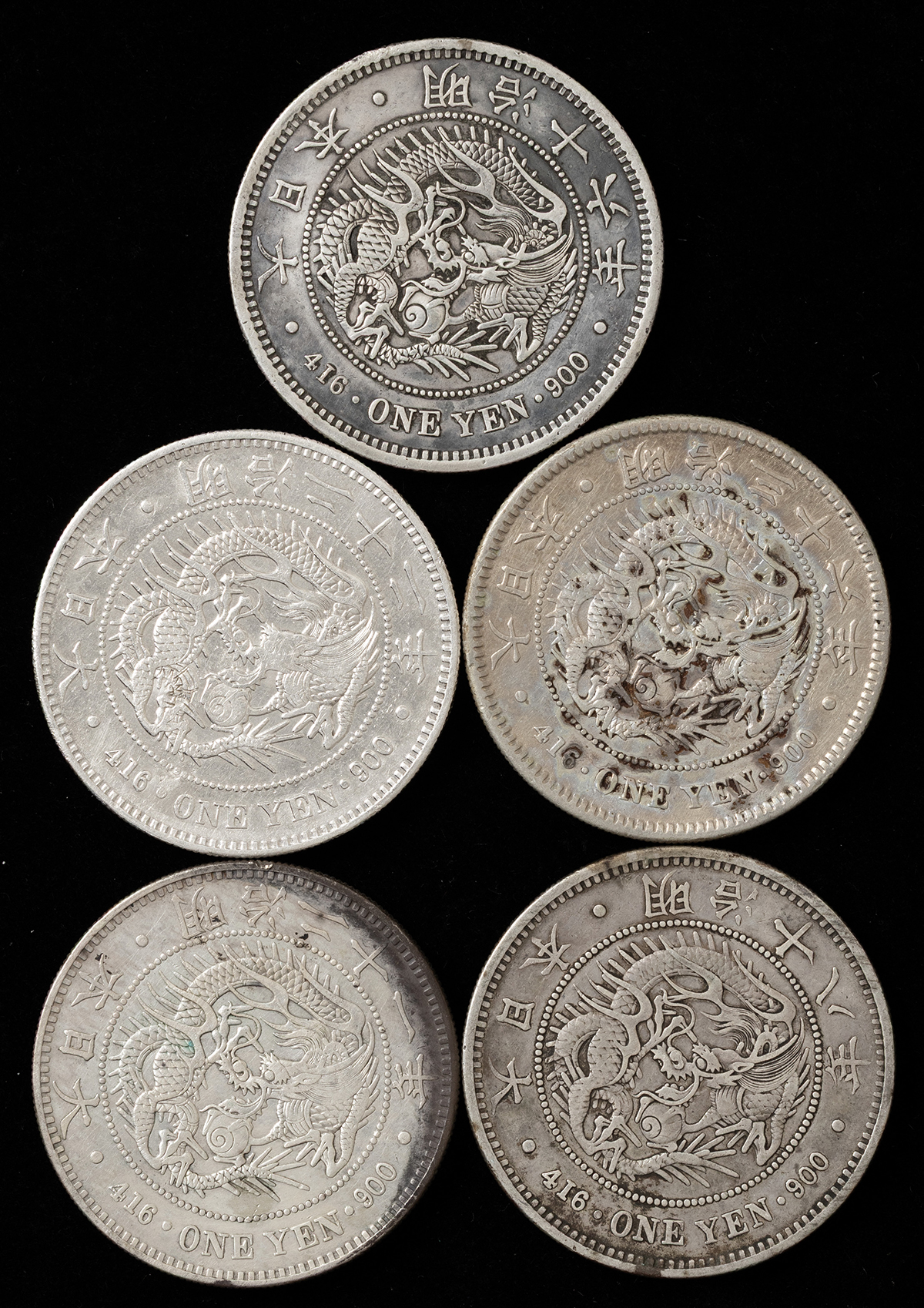 5000円銀貨8枚＋10000円銀貨1枚  合計50000円分 小型50銭銀貨8種8枚セット （鳳凰50銭銀貨の価値を解説！高額