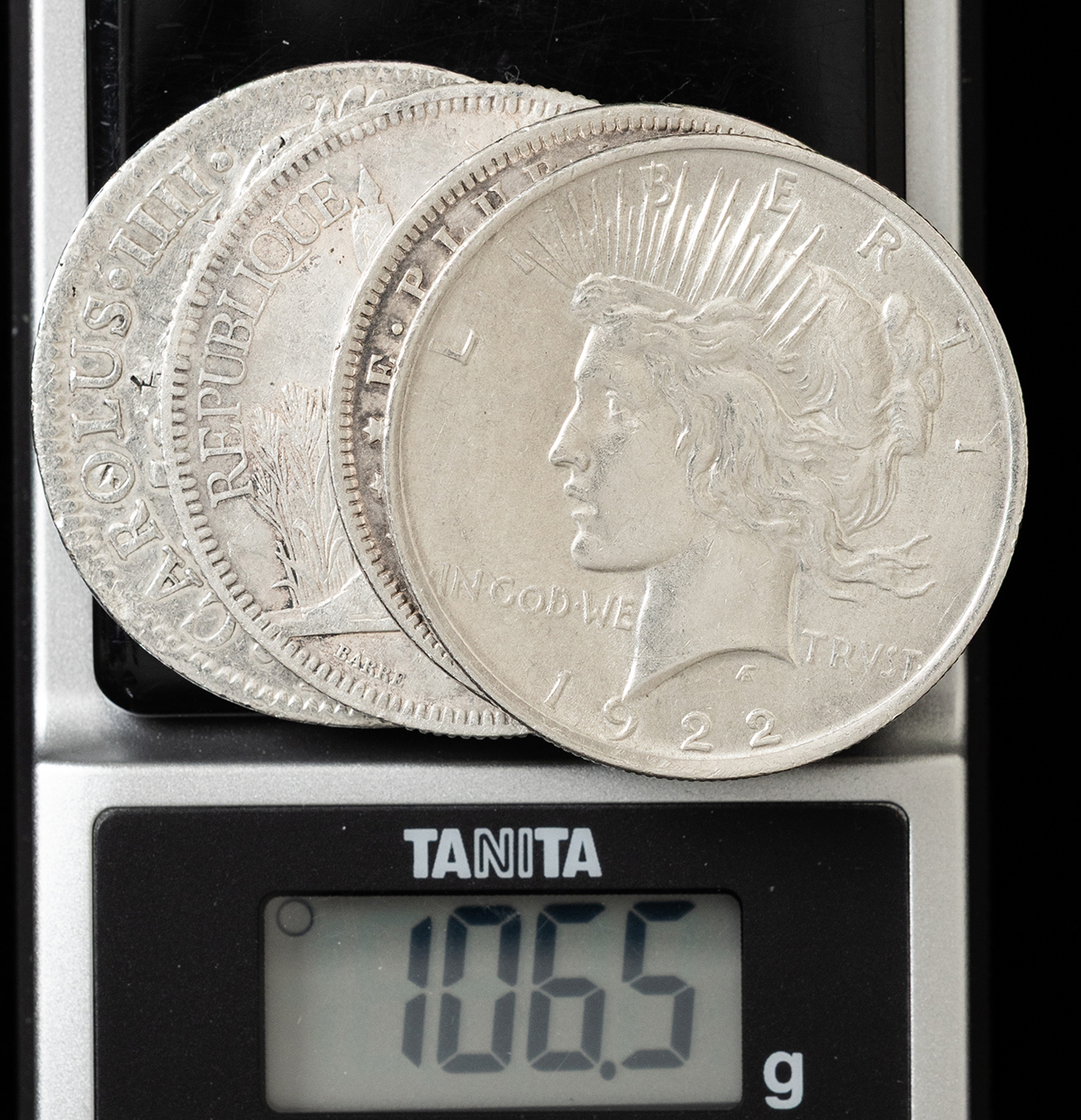 貨幣博物館 | 外国銀貨 計4枚 合計約106.5g 返品不可 Sold as is No