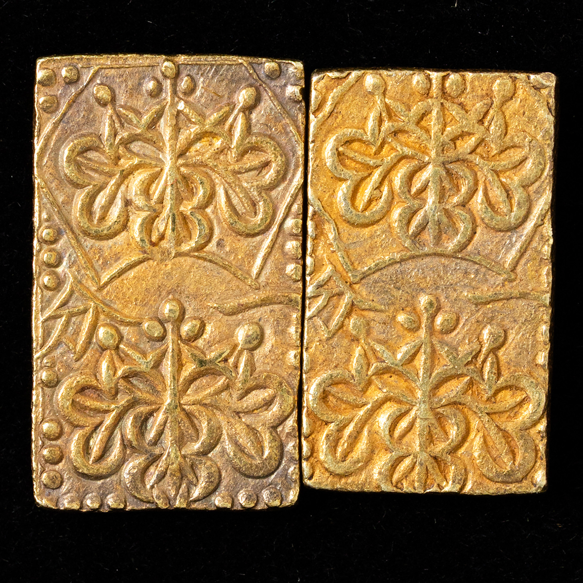 貨幣博物館 | 天保一分判金 計2枚 返品不可 Sold as is No returns